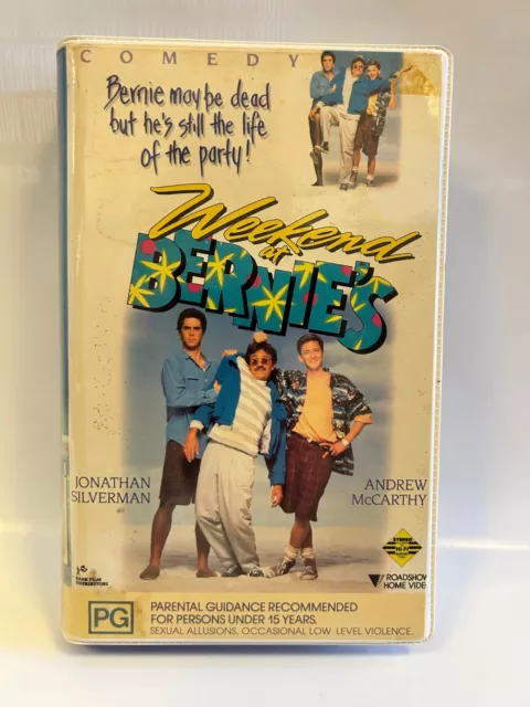 Weekend at Bernies rare AU Roadshow VHS Video 80s comedy classic