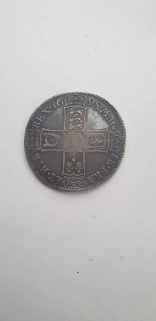 1698 William III Halfcrown