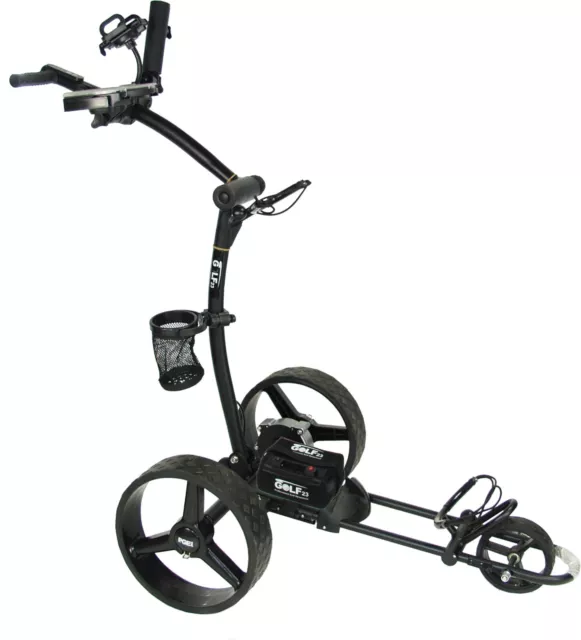 GOLF23 Elektro Golf Trolley 3.1, Lithium Akku 20Ah, USB, Vollausstattung,Schwarz