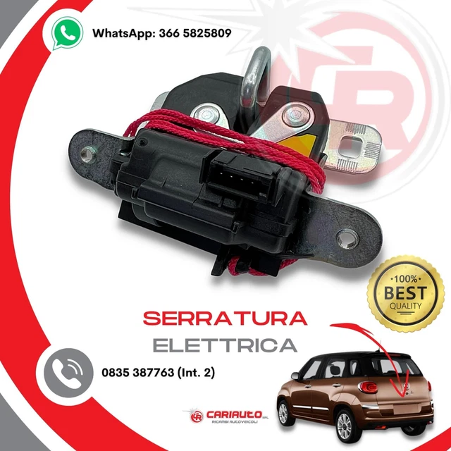 Serratura Portellone Per Fiat 500 Bravo Punto - Ricambio OEM 55702917 - Foto 4