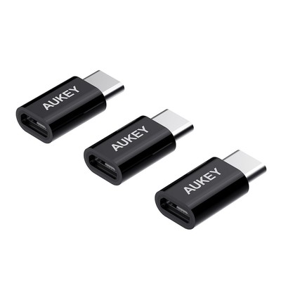 AUKEY LOT 2 PACK de 3 AUKEY Adaptateur USB C MALE vers Micro USB FEMELLE CB-A2*NEUF* 