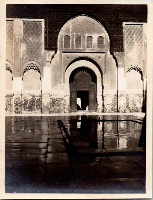 Maroc, Marrakech, medina Beni Youssef Vintage albumen print,  Tirage argentiqu