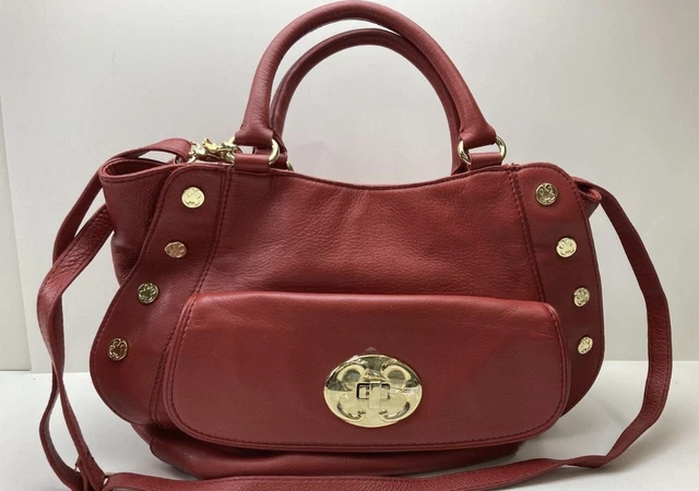 Emma Fox Red Leather Satchel