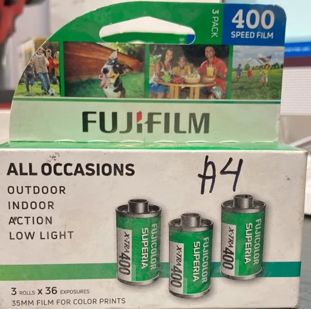 2 Pack 35mm Fuji Superia X-TRA ISO 400 36 Exposure Color Film Exp.  09/2025 (A2)