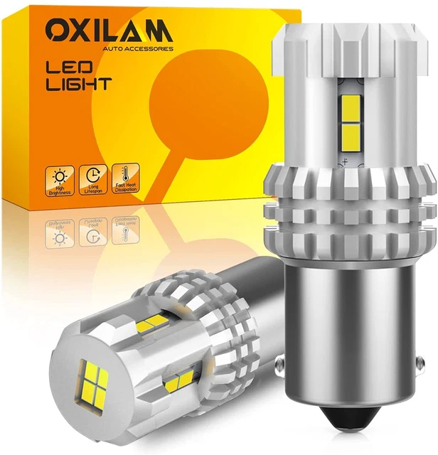 OXILAM 1156 7506 LED Reverse Backup Light White 6000K DRL Parking Tail