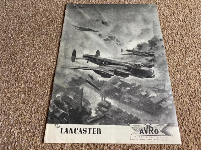 Fabk9 Advert 11X8 A. V. Roe & Co Limited - Lancaster Bomber