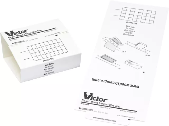 72 Victor Tin Cat Glue Boards M309 Glue Board For Mice Insects Multi-Catch Traps