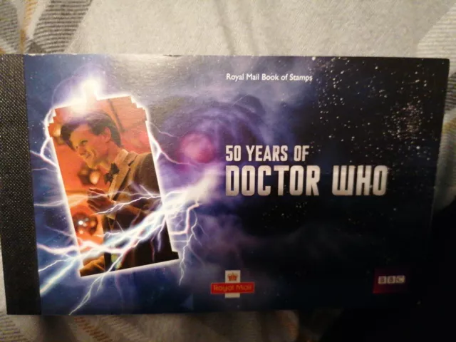 Doctor Who 50th Anniversary Royal Mail Book Of Stamps
