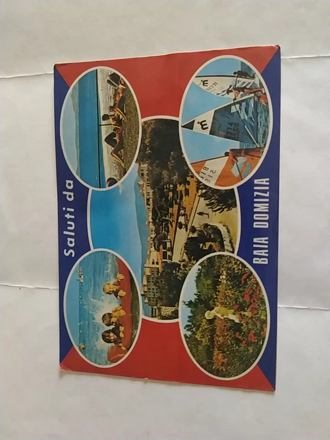 Cartolina F/G Colori N/V Cesena Animata Vedutina Panorama Baia Domizia