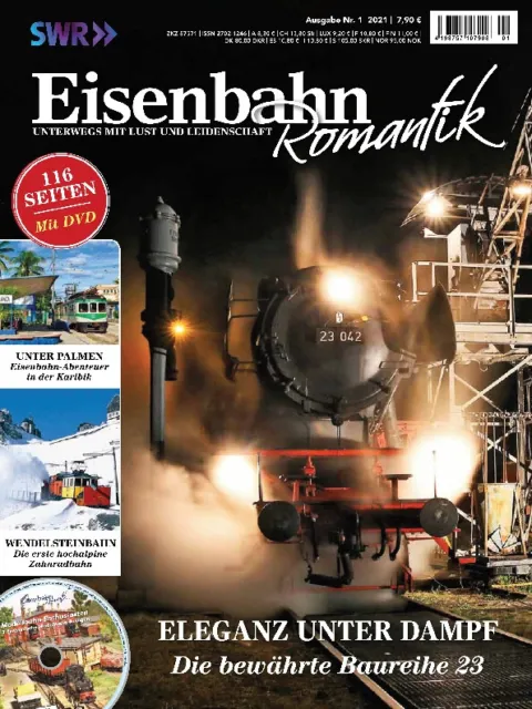 Eisenbahn Romantik 1.2021 - ELEGANZ UNTER DAMPF - Ohne DVD - Neuwertig