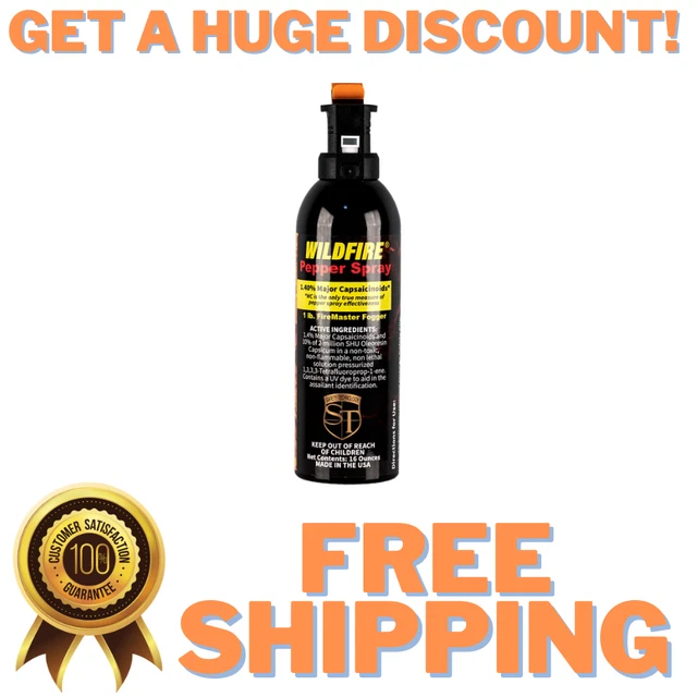 Wildfire Pepper Spray Fire Master Fogger 1lb 10% Formula Self Defense Protection