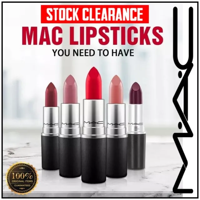 MAC Lipsticks Velvet Teddy, Persistance, Whirl, Taupe, Dark Deed, Candy Yum  Yum