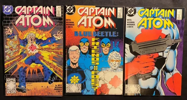 DC Captain Atom #19-21 Sept.-Nov. 1988   8.5VF+/ 9.0VF/NM Copper Age Comics