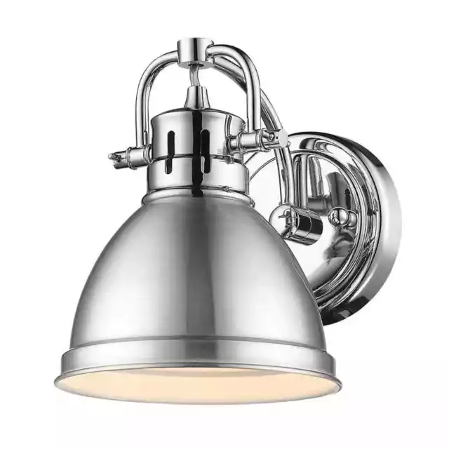 Golden Lighting Duncan 4875 in 1-Light Chrome Vanity Light