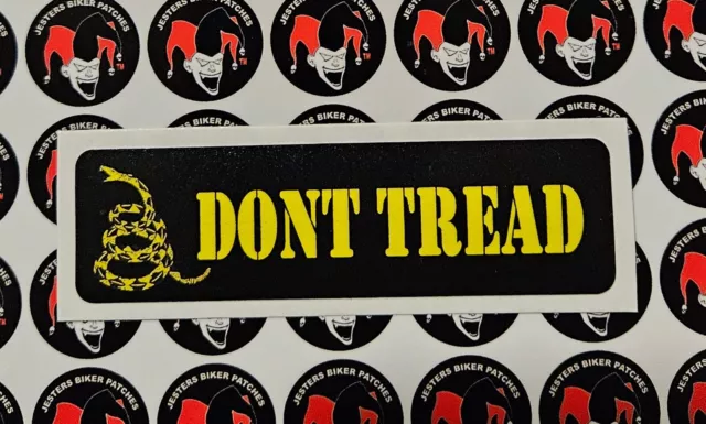 Don't Tread Snake Motorcycle Helmet Sticker Biker Helmet Decal