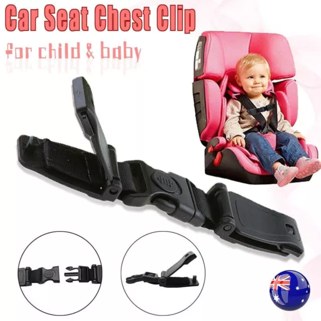 Baby Car Safety Seat Strap Clip Harness Chest Belt Child Buggy Buckle Lock AU