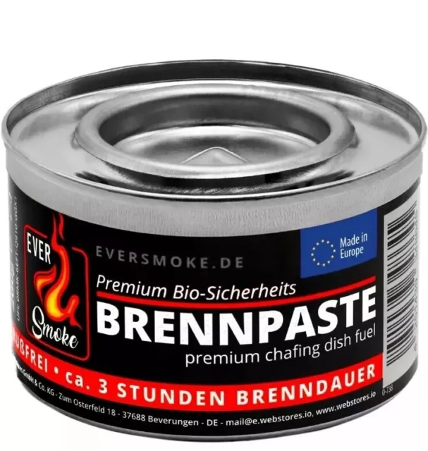 Sicherheits Brennpaste Brenngel Chafing Dish Speisenwärmer Fondue 200g Behälter