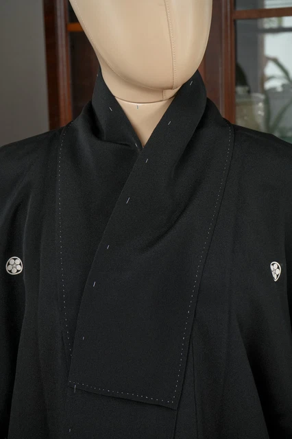 Dear Vanilla Japanese Silk Tomesode Kimono Women's Authentic Japan Vintage Mint 3