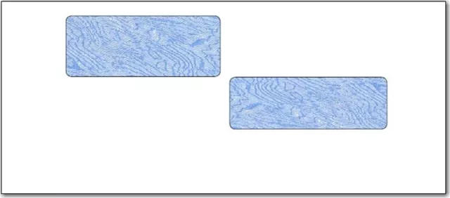#10 Envelope ADP Double Window Security-Tint Gummed Envelopes 100/bx