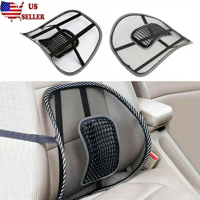 1-2 Pack Mesh Back Lumbar Support Pillow w/ Massage Beads for Car Office Chair