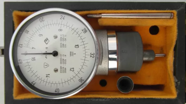 Hand- Tachometer/ mechan. Drehzahlmesser 40 bis 48.000 U/min in 6 Messbereichen