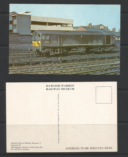 Postcard british rail class 28 metropolitan vickers at preston no d