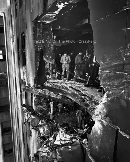 New York Empire State Building B-25 1945 Airplane Crash Accident 8X10 Photo E006