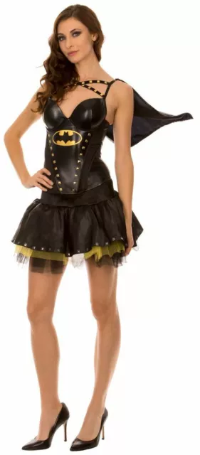 DC Comics Batman Sexy Studded Corset and Skirt Costume Set