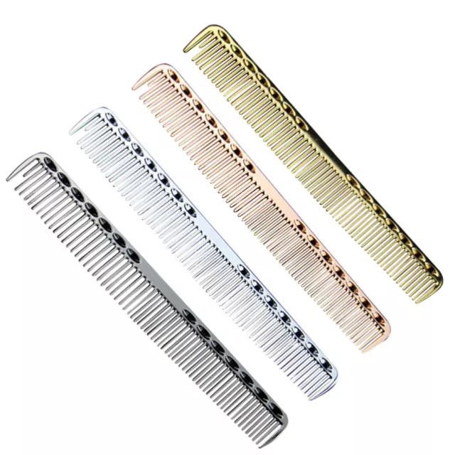 Barber Grooming Comb Hair Salon Comb Stainless Steel Comb Metal Hair Comb