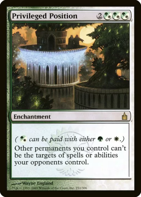 Magic The Gathering MTG PRIVILEGED POSITION Ravnica: City of Guilds NM Near Mint