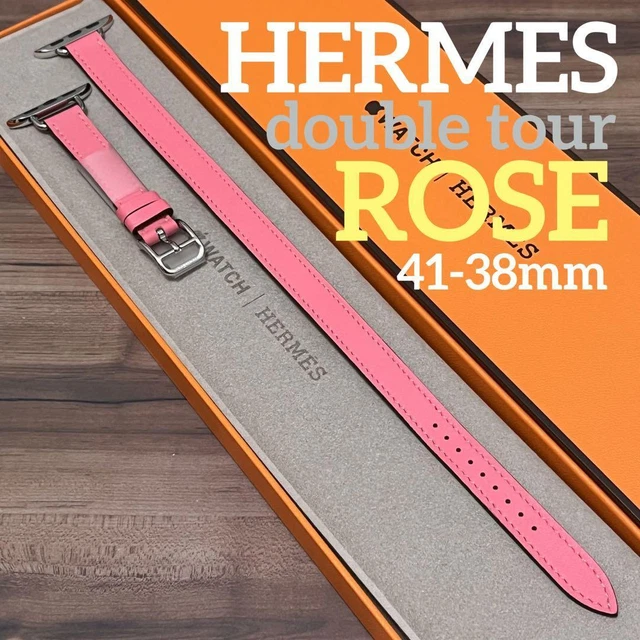 Apple Watch Hermes Leather Band 38 40 41mm Attrage Pink Used Japan Fedex