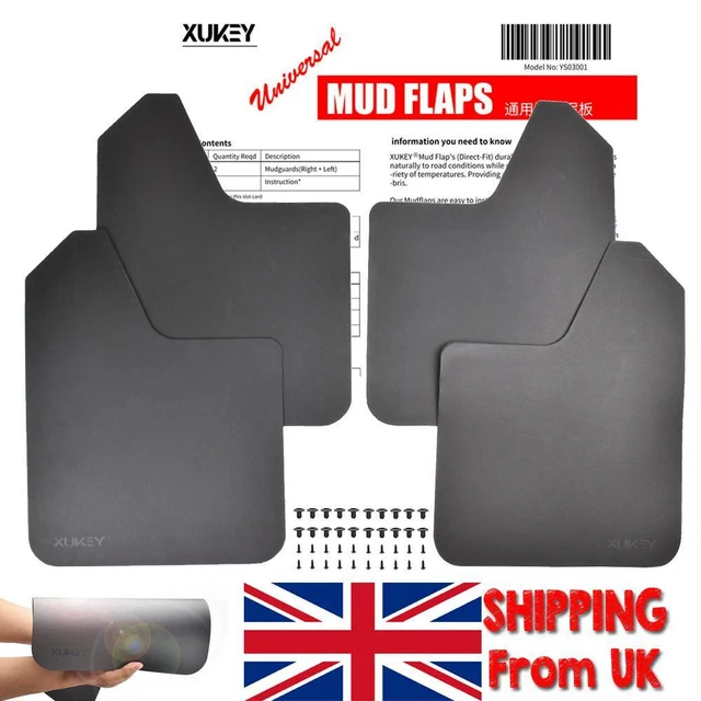 MUD FLAPS Splash Guards Mudflaps 4pcsSet Front or Rear Universal