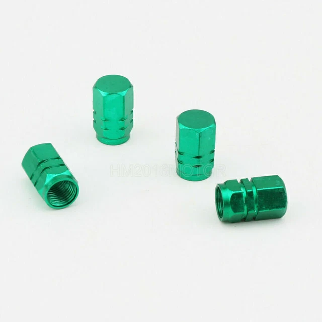 4x Hexagon Tyre Tire Valve Stem Cap for Harley Dyna Super Street Wide Glide FXD