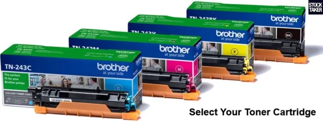 Genuine Brother TN-243 BK/C/Y/M (Select Your Toner Cartridges) SEALED VAT Incl