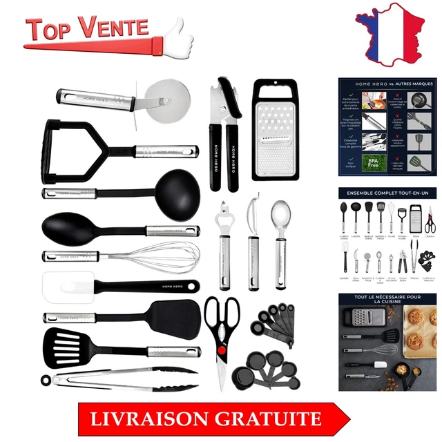 Test : set cuisine 23 pièces Rossetto, empilable et anti-adhésif