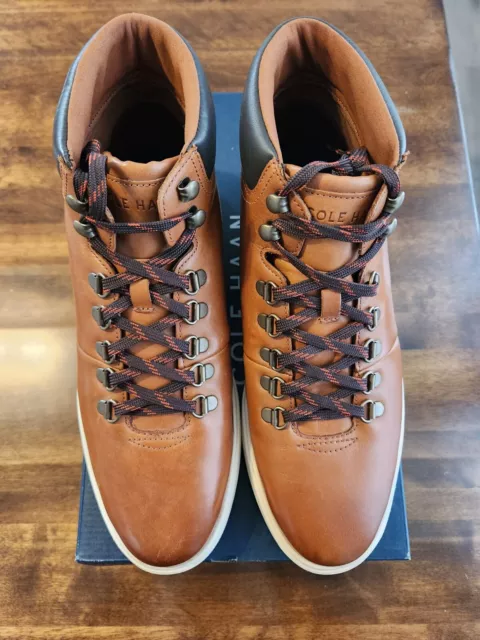 COLE HAAN GRAND Plus Essex Hiker Men s Black Lightweight Leather Boots C30190 139.99 PicClick