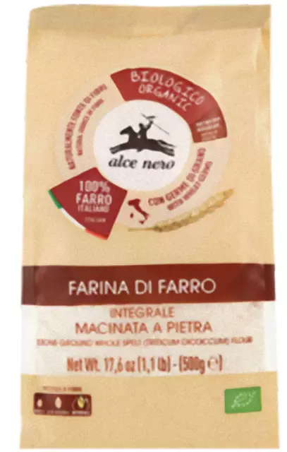 farina di farro integrale macinata a pietra  Biologico 5 kg codice D+