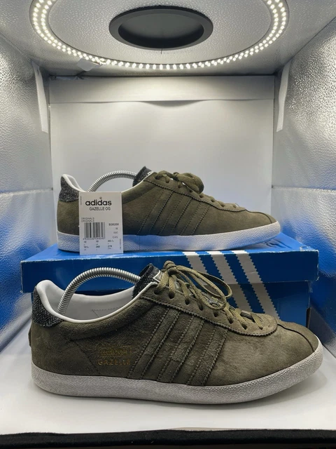ADIDAS ORIGINALS GAZELLE OG verde kaki scarpe da ginnastica uomo taglia UK 10 EU 44 2 3 EUR 47 38 PicClick IT