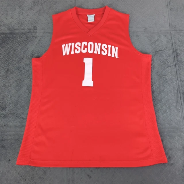 WISCONSIN BADGERS BASKETBALL Jersey Pro Edge Knights Apparel Red Men