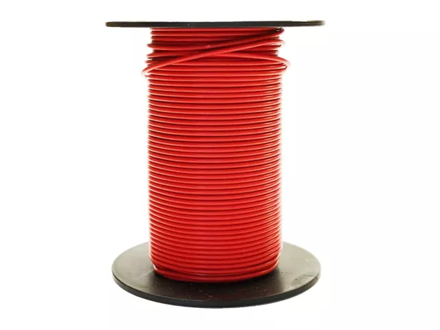 50m Kabel Litze 0,25mm² 1-adrig Rot Kupferlitze Schaltlitze 50 Meter Spule