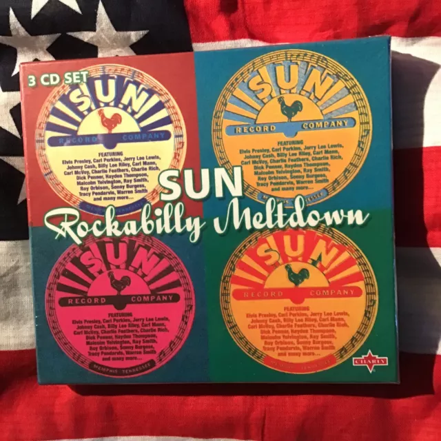 Sun Rockabilly Meltdown - X3 CD Rockabilly Box Set With 107 Killer Tracks