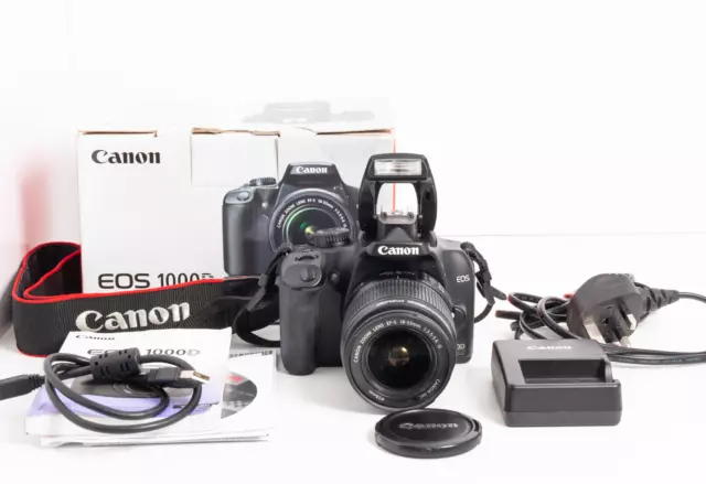 Canon EOS 1000D Rebel XS 10.1MP Digital Camera Kit w/ EF-S IS 18-55mm Lens
