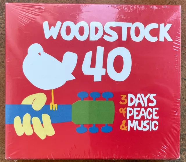 WOODSTOCK 40: **MINT**  3 Days of Peace etc . Boxset 6 CDs  ** NEW & SEALED**