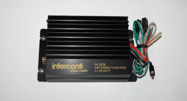 1x INTERCONTI PA 15710 Verstärker HiFi Power Amplifier 2x 50 Watt OLDTIMER
