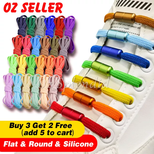 Shoelaces Colorful Coloured Flat Round Bootlace Sneaker Shoe Laces Kids Adults