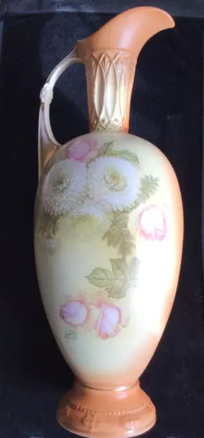 Vintage Wash Stand Ceramic  Water Jug Soft  hand painted Tones 37 cm tall