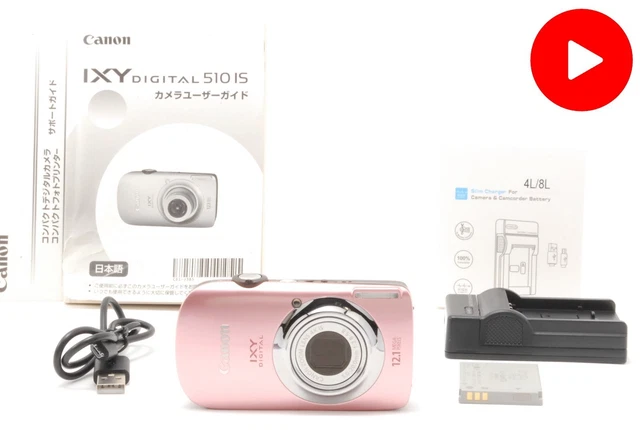 [Near MINT] Canon IXY DIGITAL 510 IS Powershot Pink 4x Zoom Digital Camera JAPAN