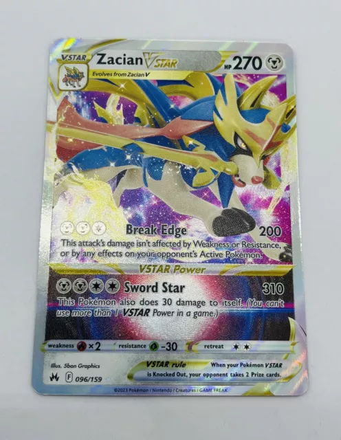  Zacian V & VSTAR - 096/159 - Crown Zenith - Pokemon