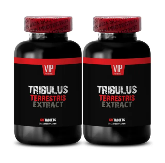 testosterona natural - EXTRACTO TRIBULUS TERRESTRIS - Hierba Tribulus - 2 Botellas