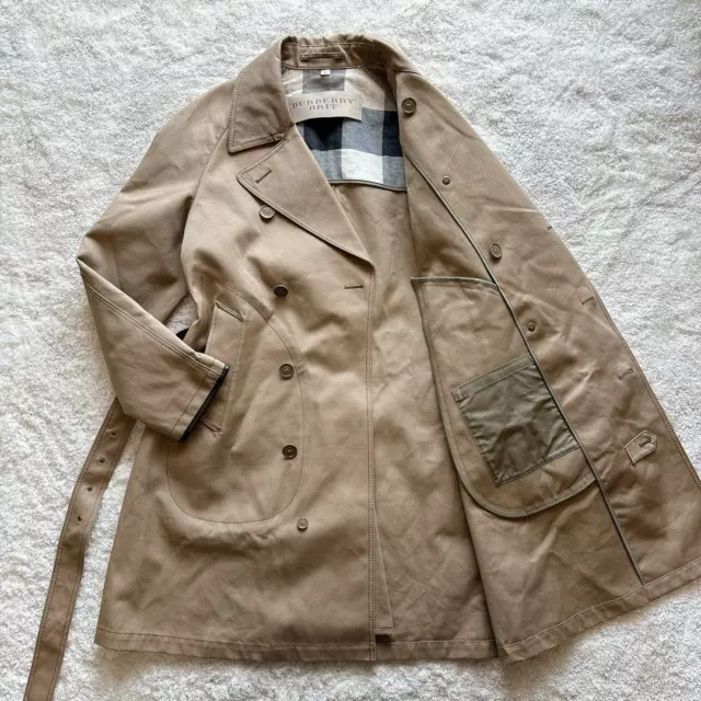 Rare beautiful item BURBERRY BRIT trench coat Nova check